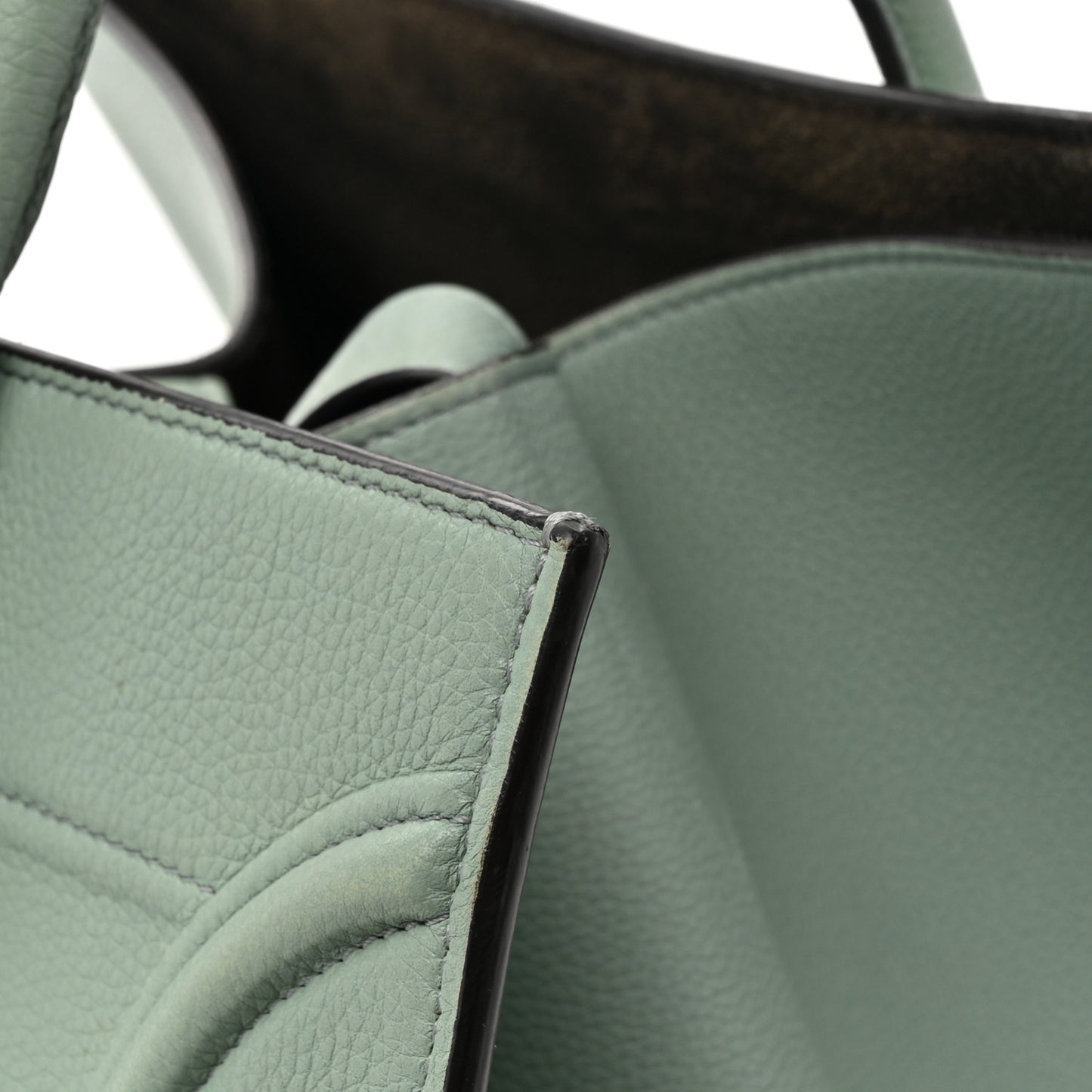 Grained Calfskin Medium Phantom Luggage Jade
