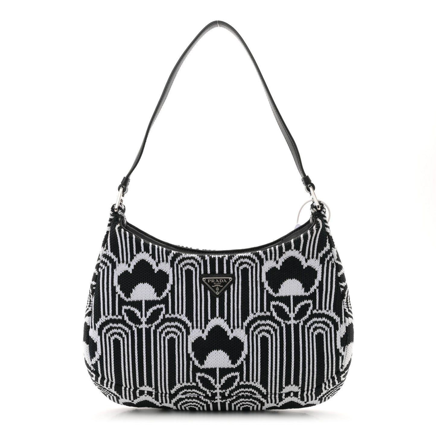 Maglia Jacquard Cleo Shoulder Bag Black White