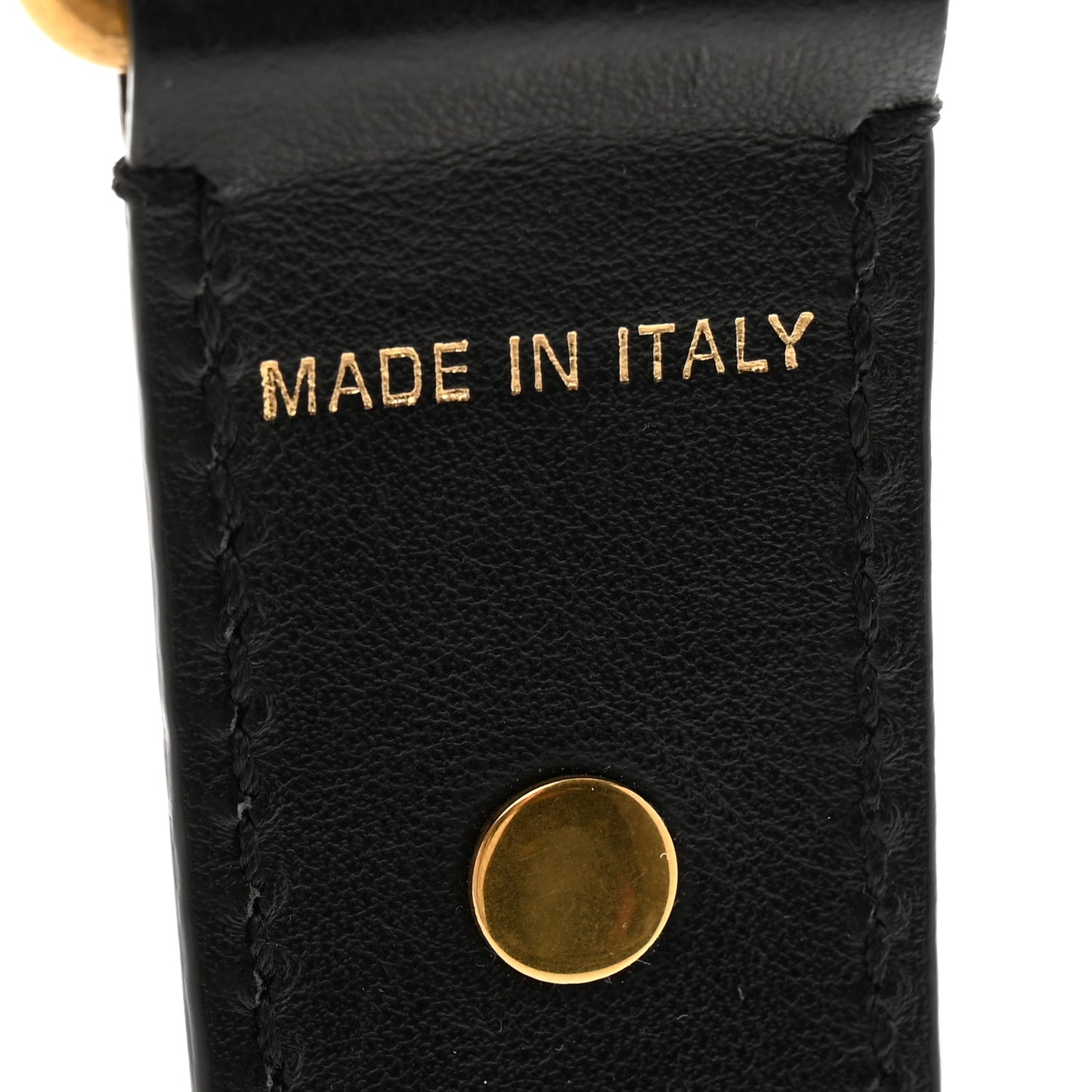 Canvas Embroidered Shoulder Strap Black