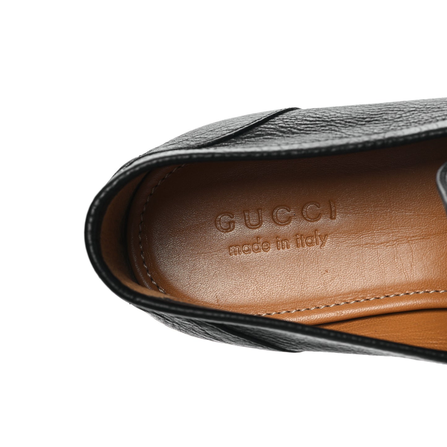 Calfskin Web Mens Horsebit Loafers 8.5 Black