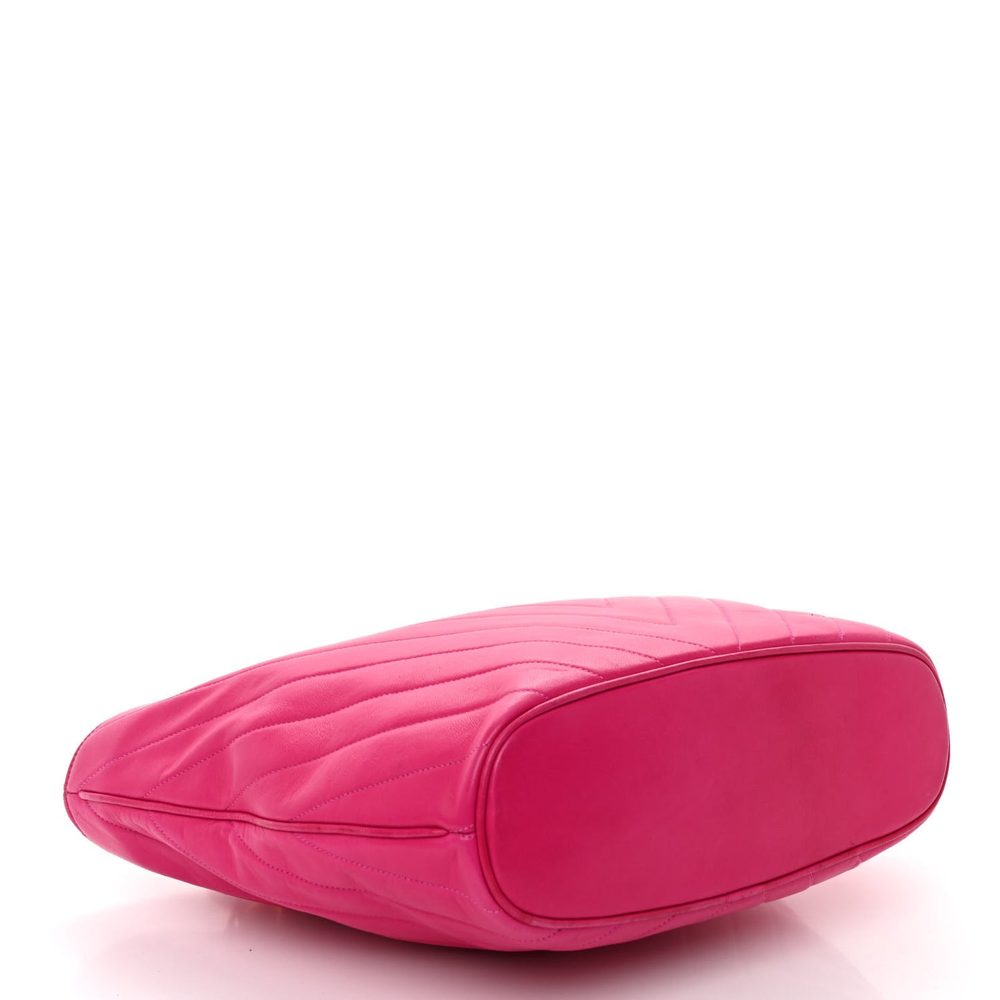 Lambskin Chevron Quilted Shoulder Bag Pink