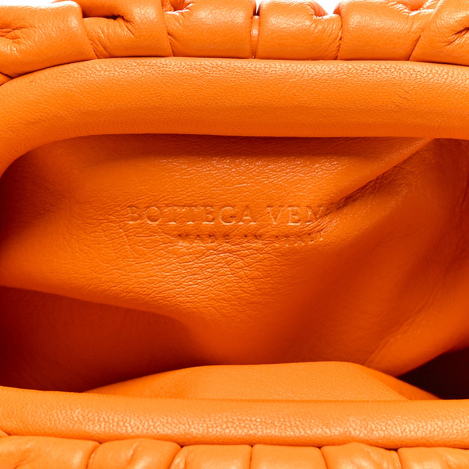 Bottega Veneta Butter Calfskin Coin Purse Orange 6 of 7