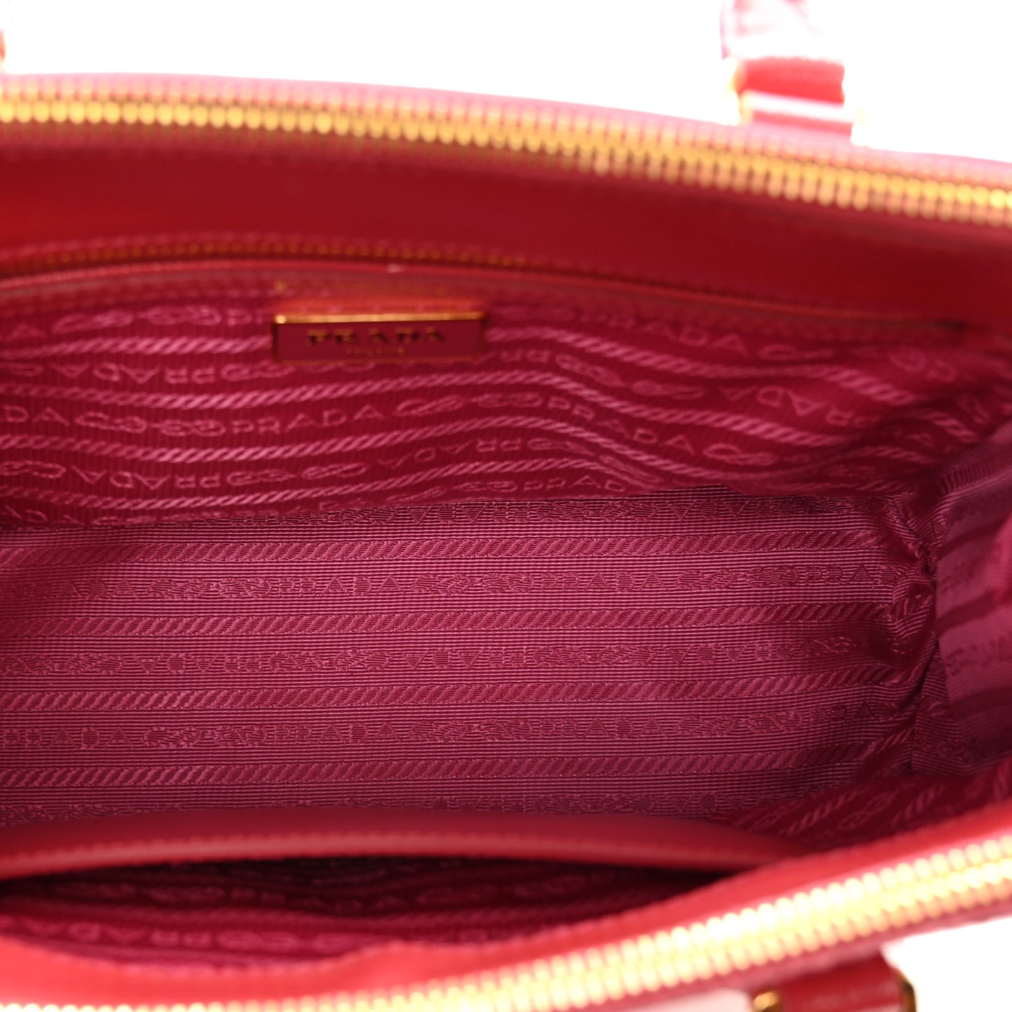 Saffiano Vernice Mini Galleria Double Zip Tote Peonia