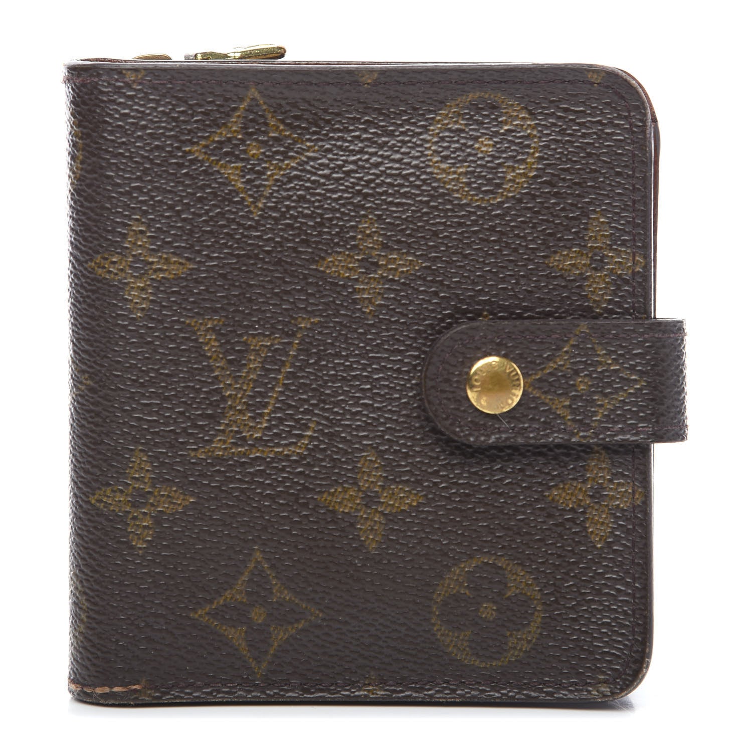 Louis Vuitton Monogram Compact Zippe Zipped Wallet 1 of 8