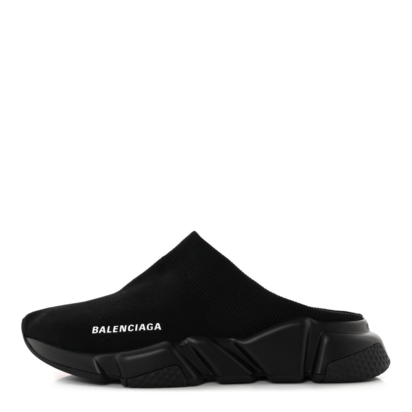 Neoprene Knit Womens Speed Sneakers Mules 39 Black