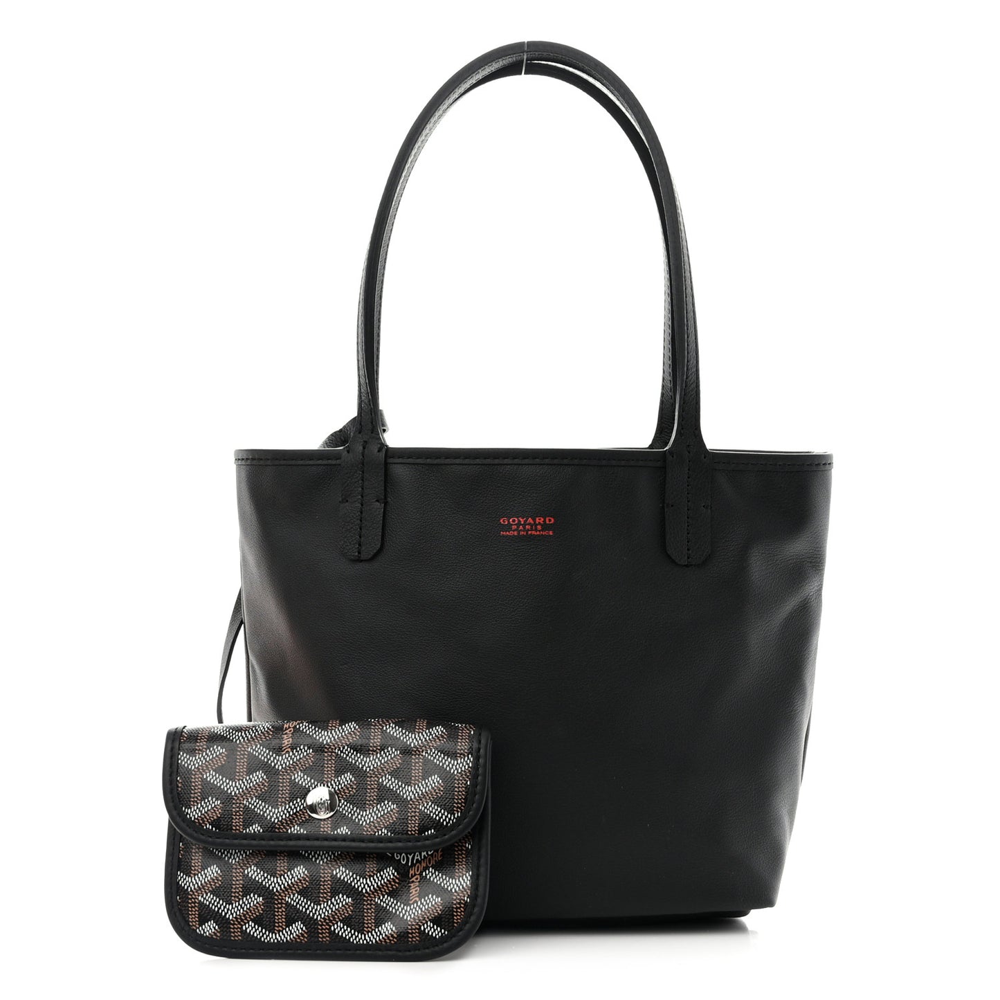 Goyardine Reversible Mini Anjou Black
