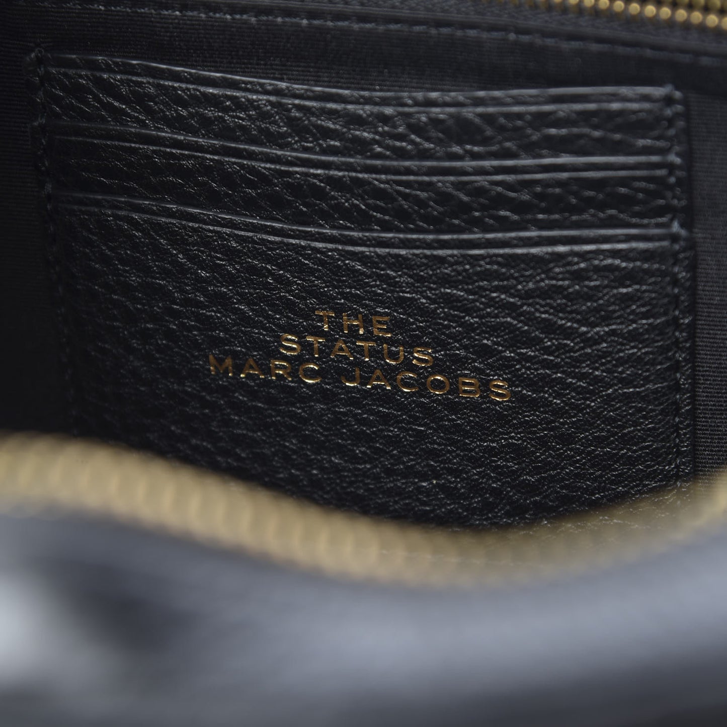 Grained Calfskin Quilted Double Stitched The Status Shoulder Bag Black