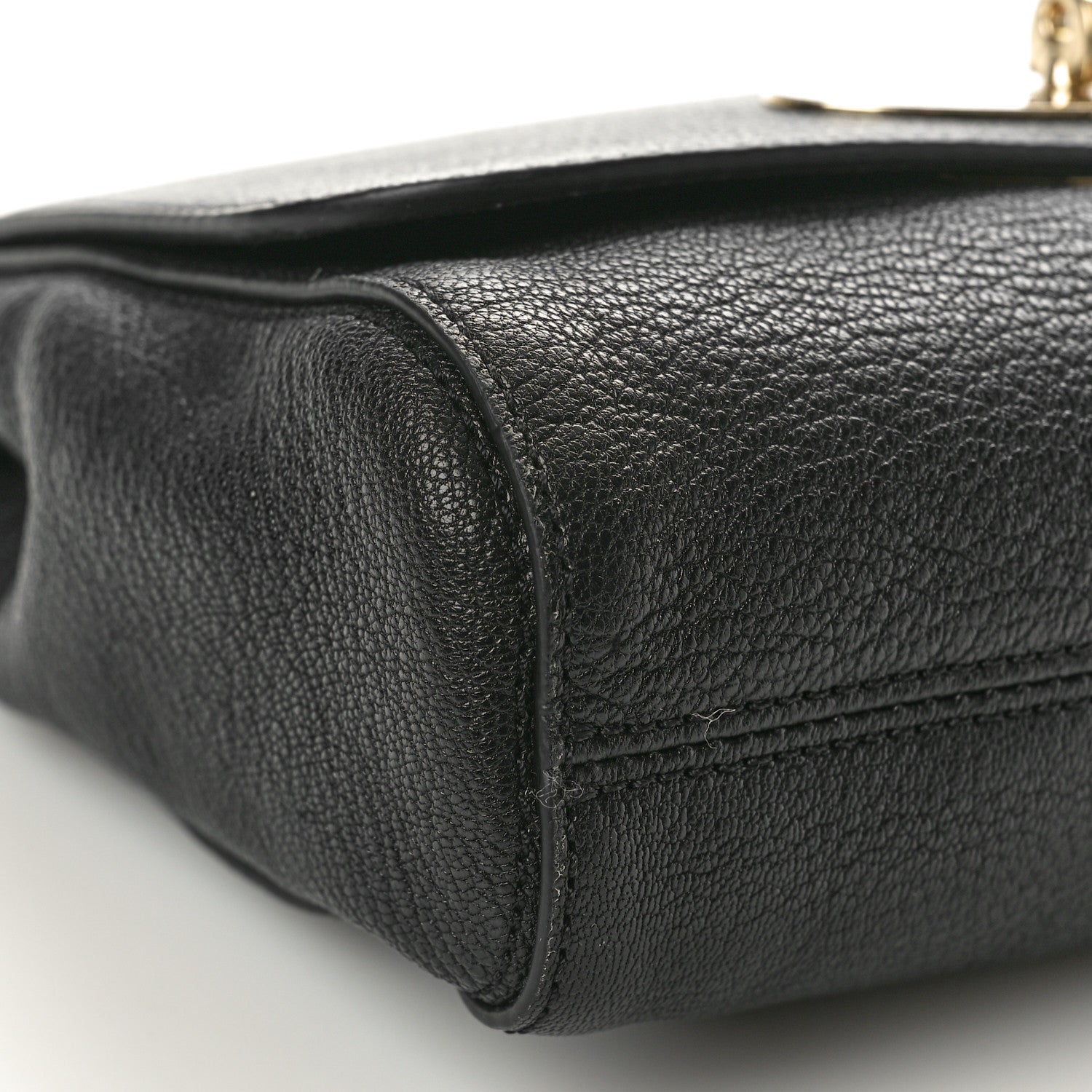 Mulberry Glossy Goatskin Small Lily Flap Black 8 of 9