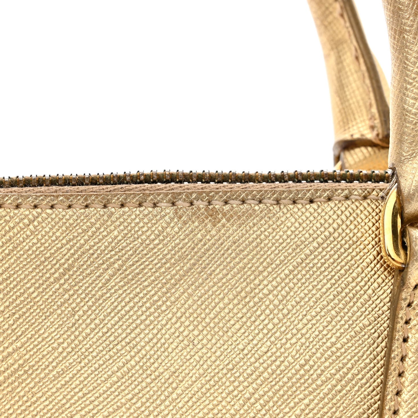 Saffiano Lux Small Promenade Tote Platino