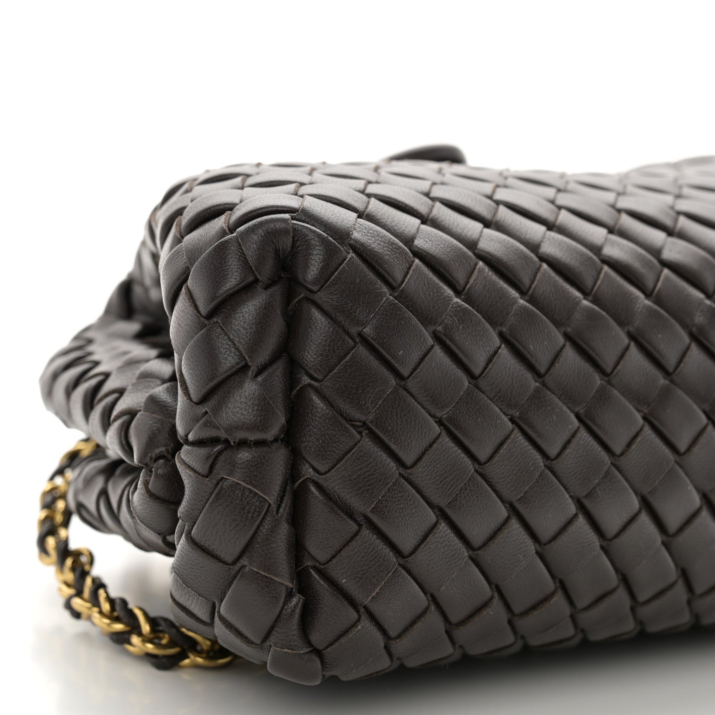 Nappa Intrecciato Small The Lauren 1980 Clutch With Chain Fondant