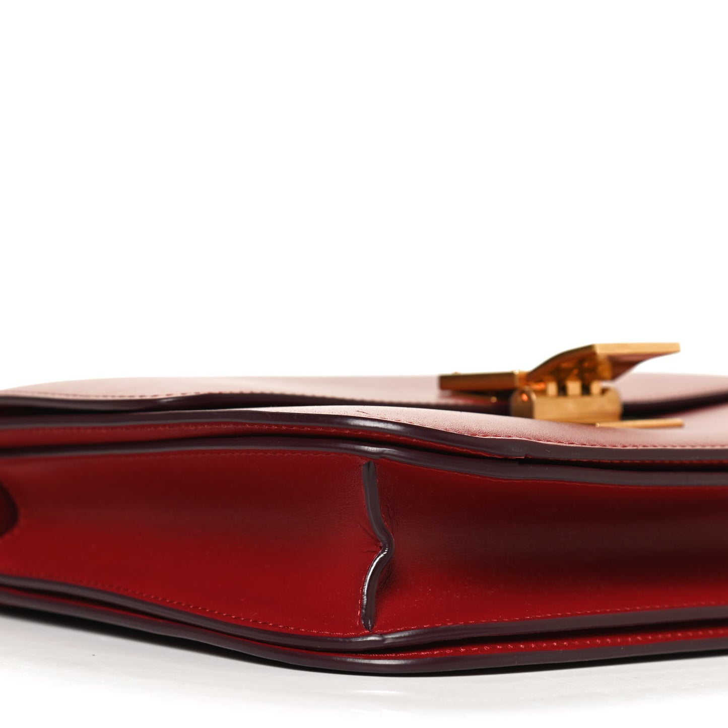 Box Calfskin Medium Classic Box Flap Bag Red