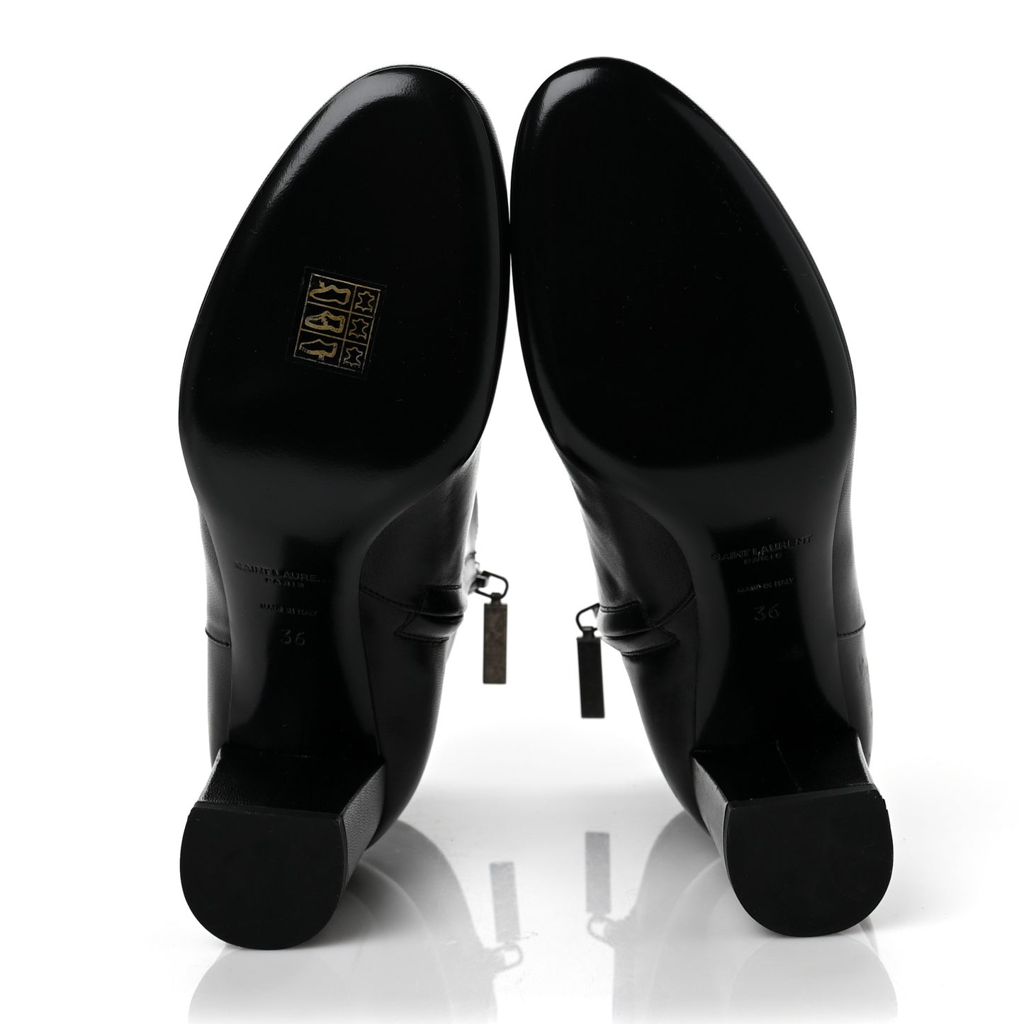 Nappa Loulou Ankle Zip Boots 36 Black