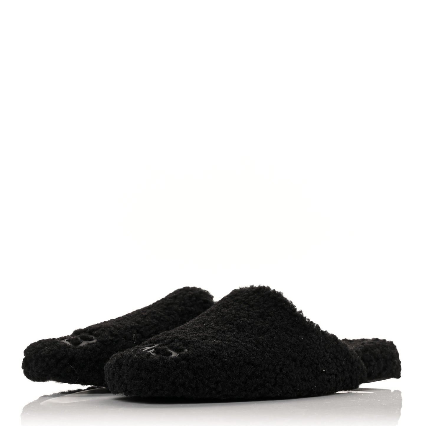 Faux Shearling Cosy BB Mules 38.5 Black