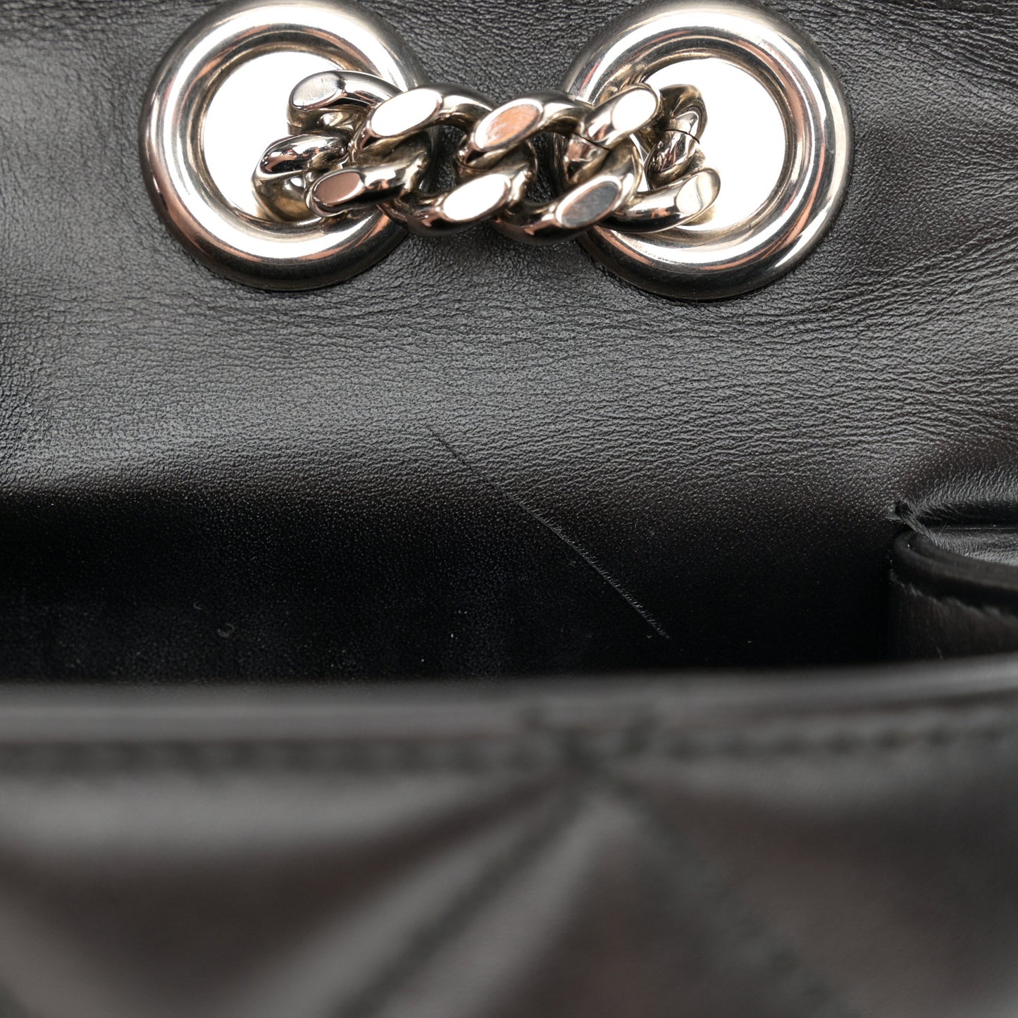 Calfskin Quilted Mini Deco Shoulder Bag Black