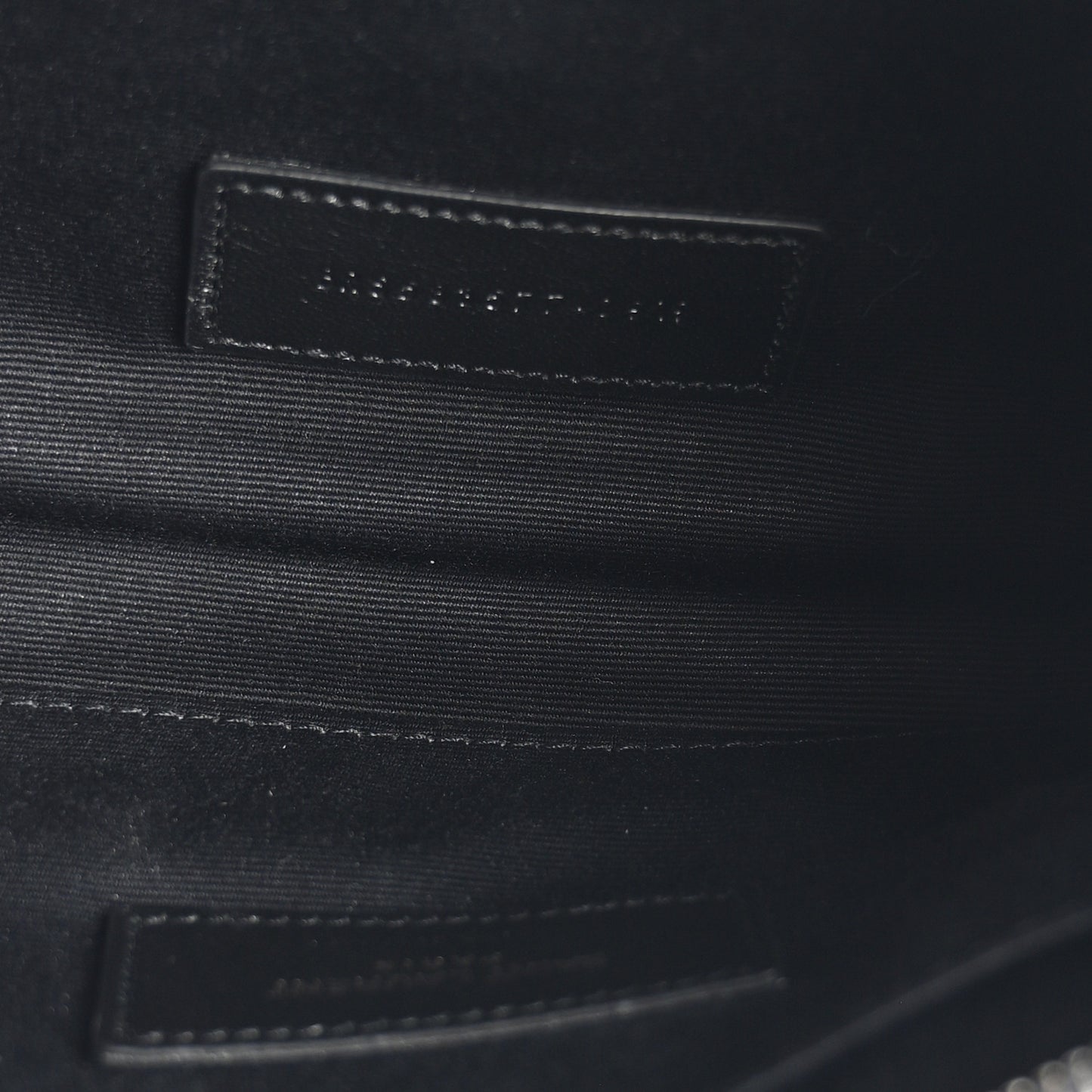 Crinkled Calfskin Matelasse Monogram Niki Bill Pouch Black