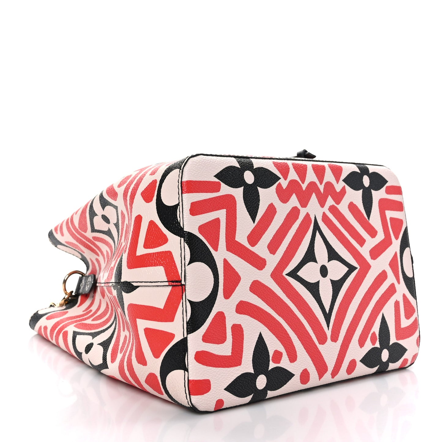 Monogram Giant Crafty NeoNoe MM Creme Rouge Black