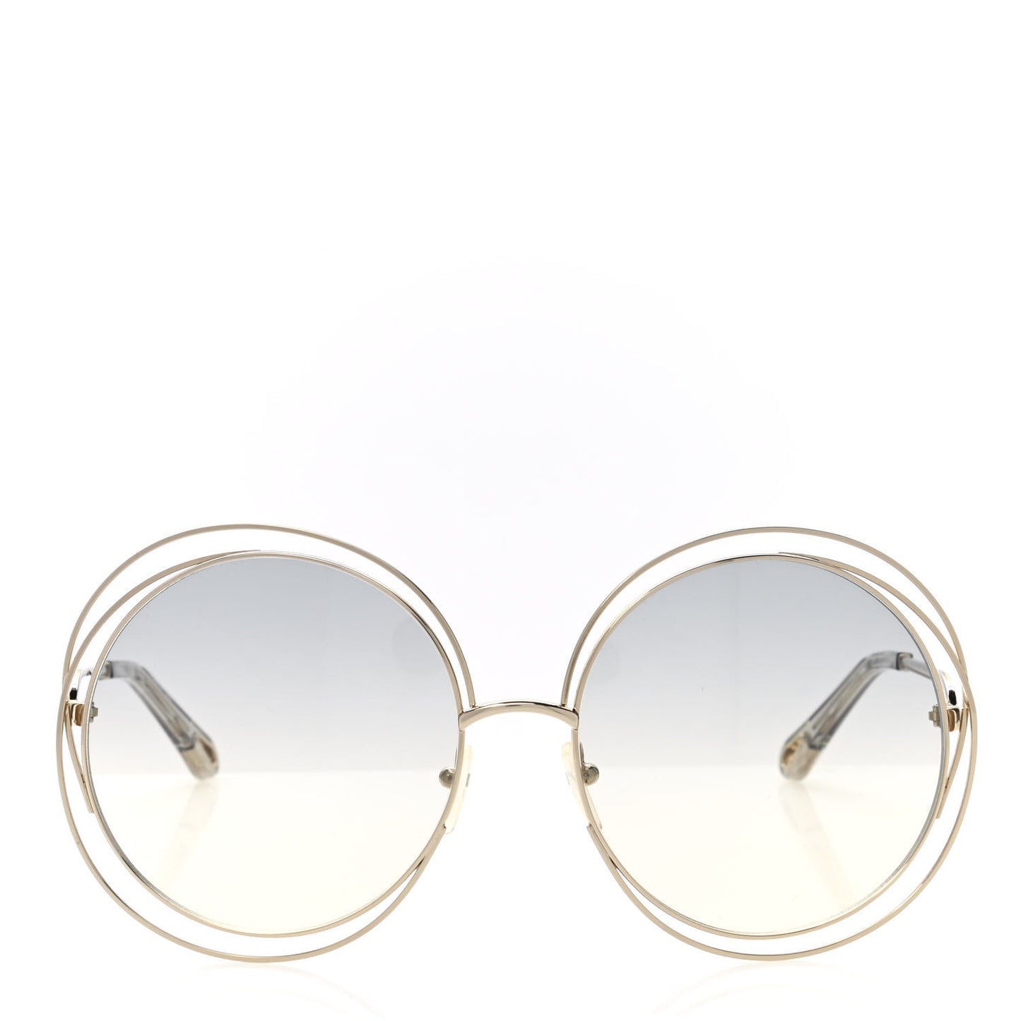 Oversize Round Carlina Oversized Round Sunglasses CE114S Gold Grey Metallic