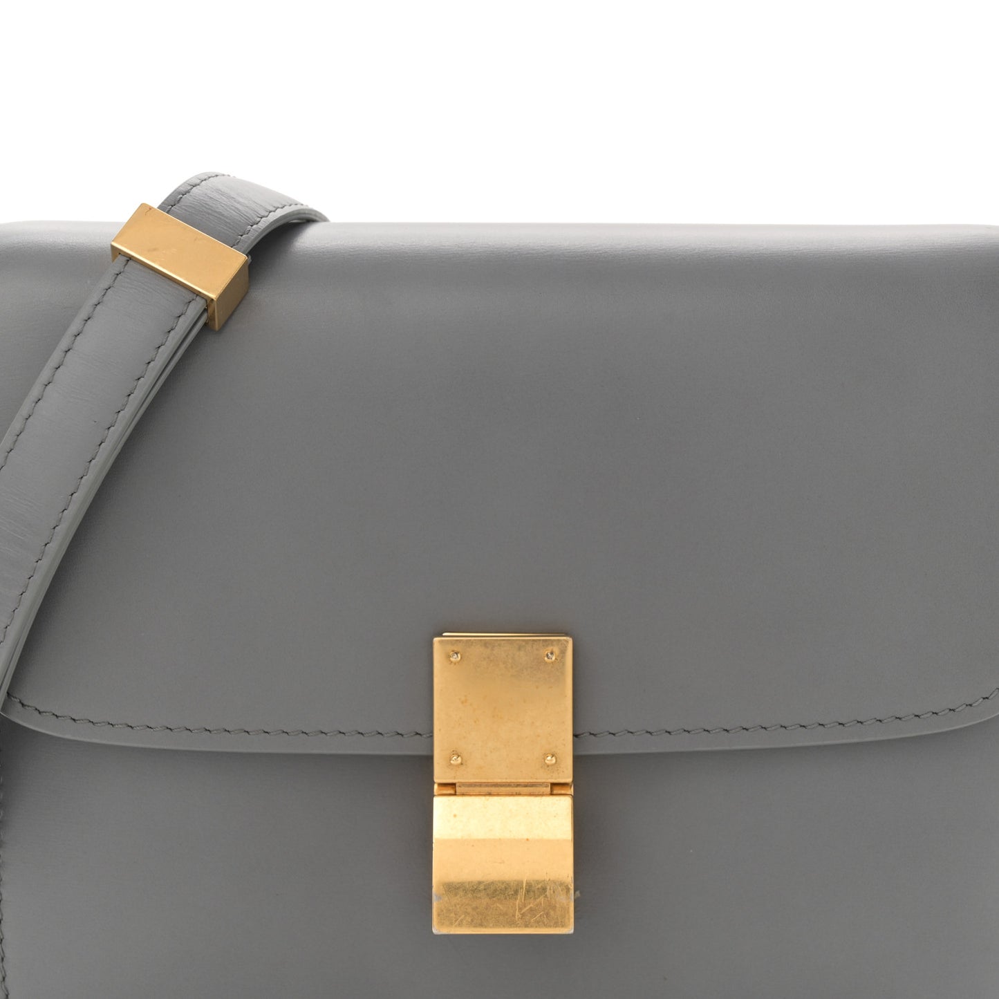 Box Calfskin Teen Classic Box Flap Bag Frost