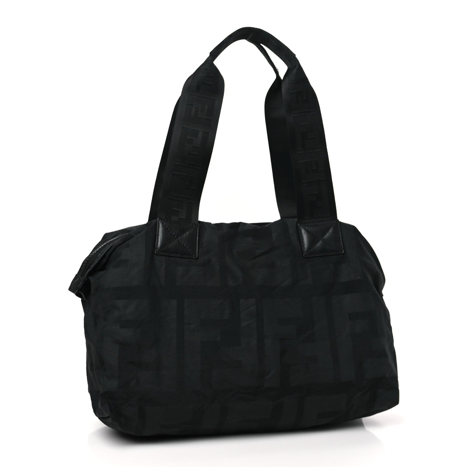 Fendi Nylon FF Shoulder Bag Black 3 of 11