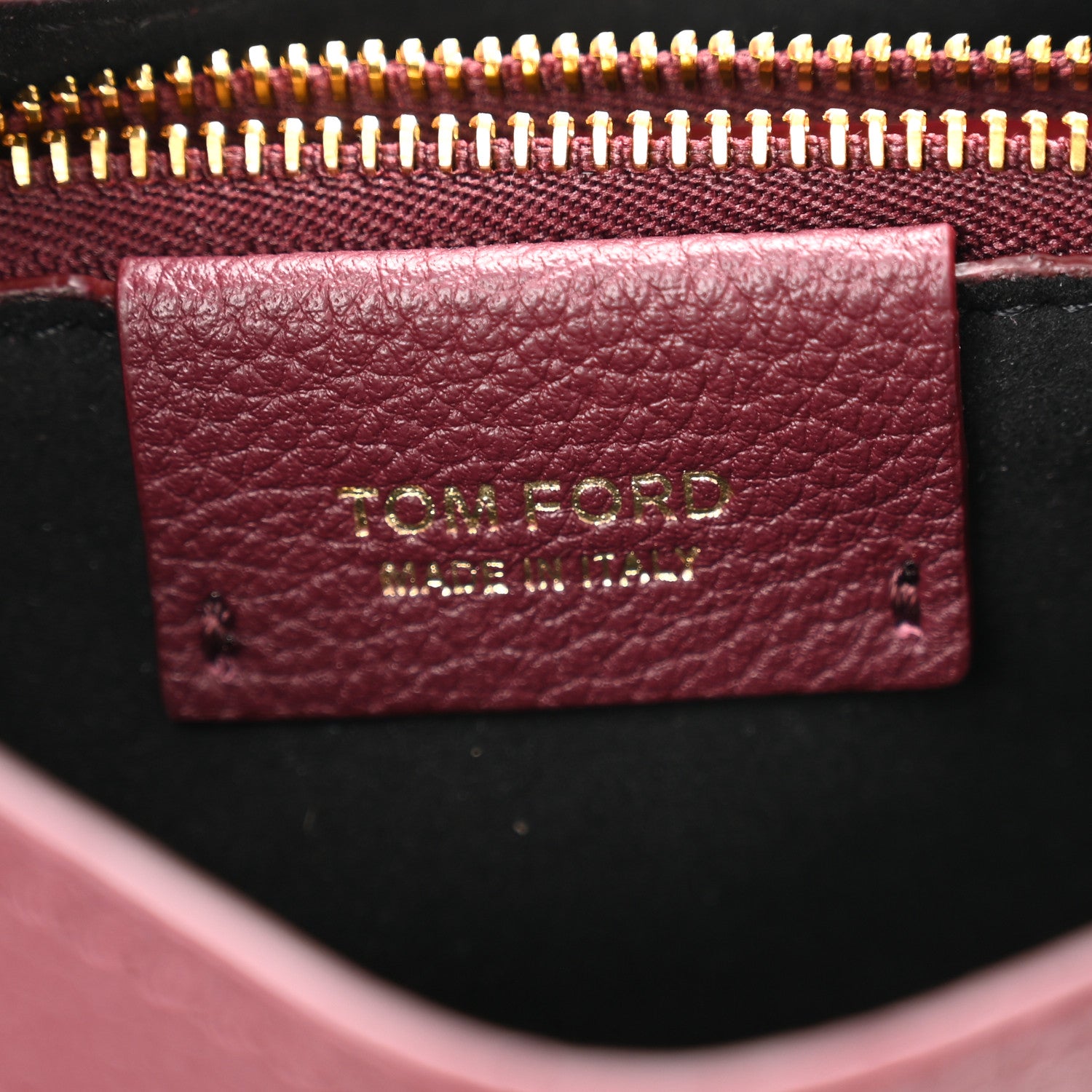Tom Ford Grain Calfskin Small Tara Crossbody Red Plum 6 of 13