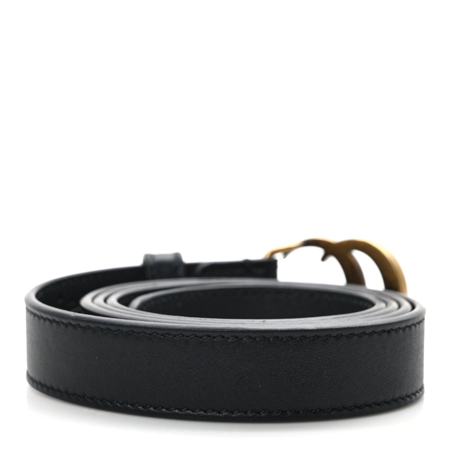 Gucci Calfskin Double G 20mm Belt 85 34 Black 2 of 4