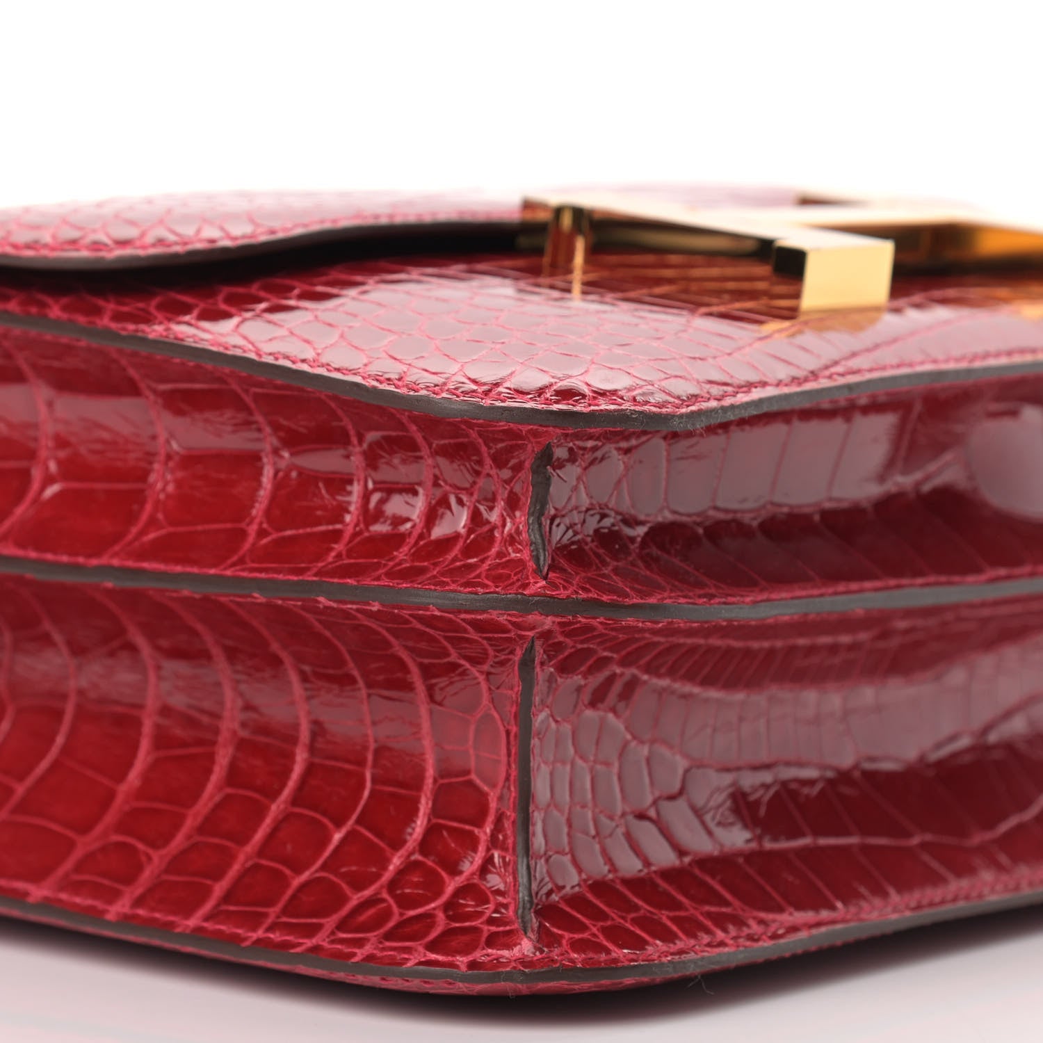 Hermes Shiny Alligator Constance 24 Braise 8 of 10