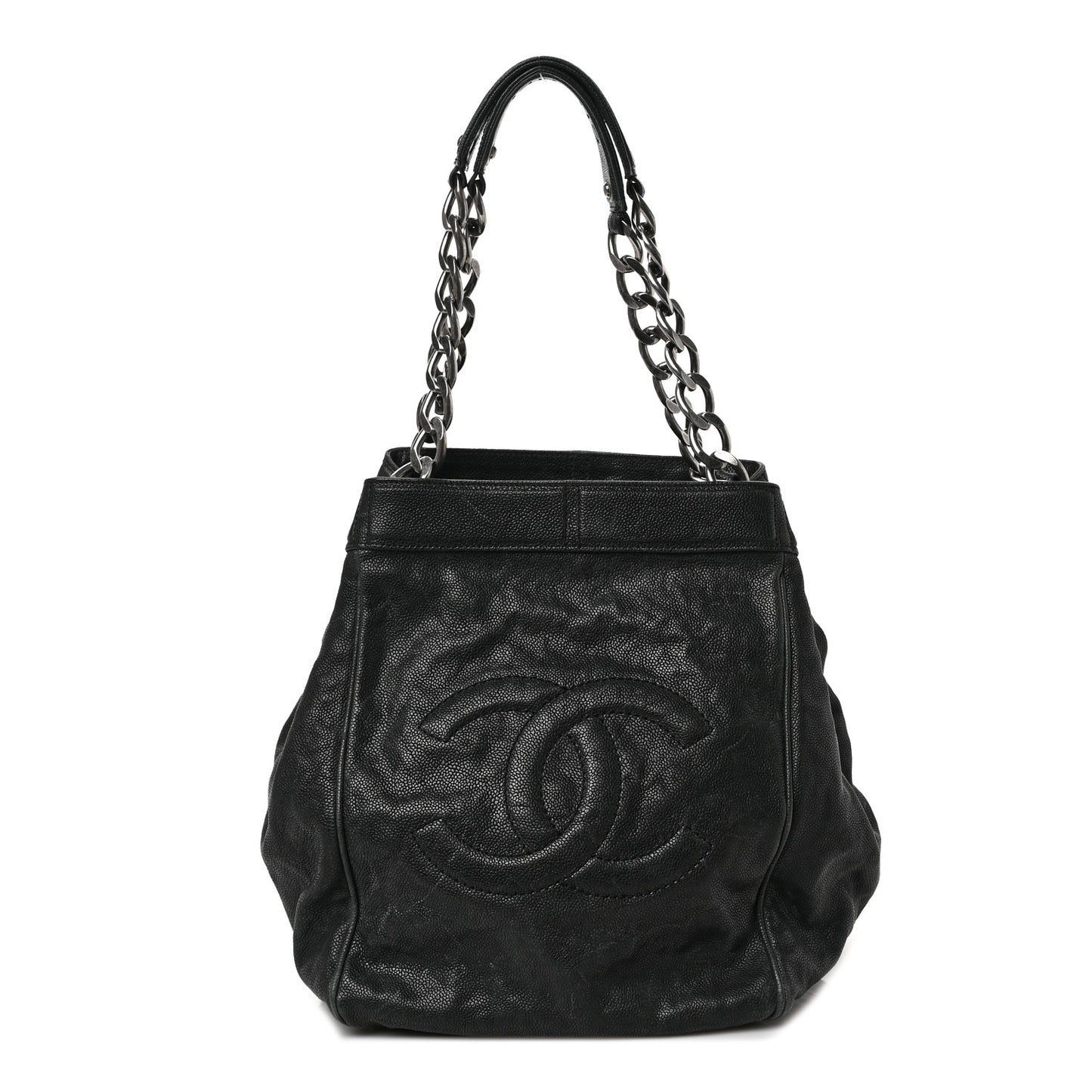 Caviar CC Shoulder Bag Black