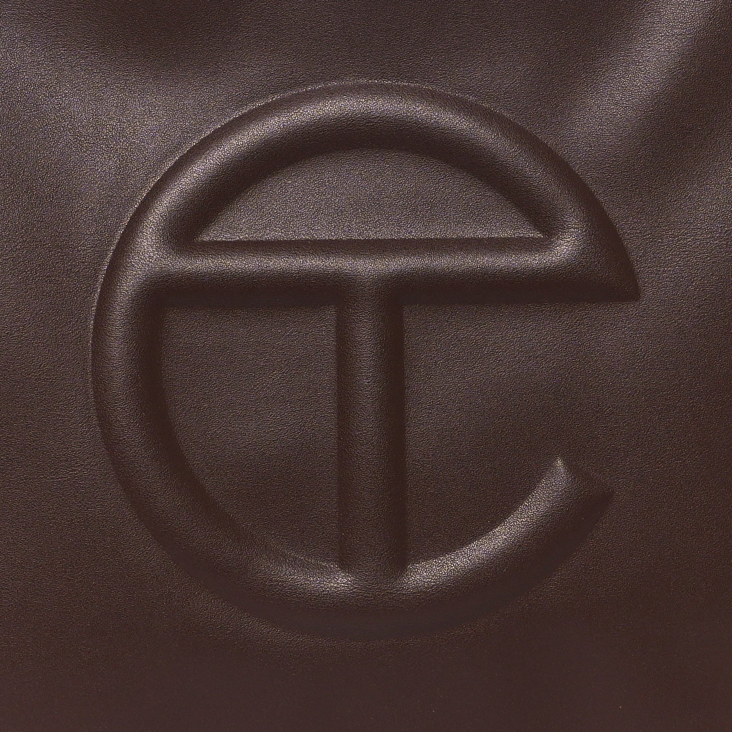 Vegan Leather Medium Shopping Bag Chocolate