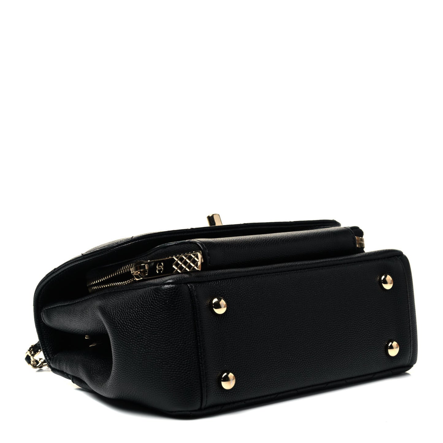 Caviar Quilted Small Business Affinity Flap Black