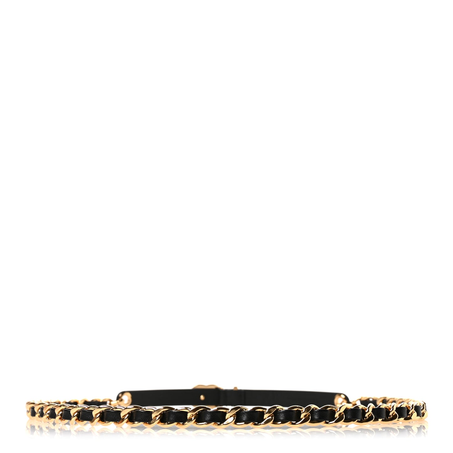 Lambskin CC Chain Belt 85 34 Black