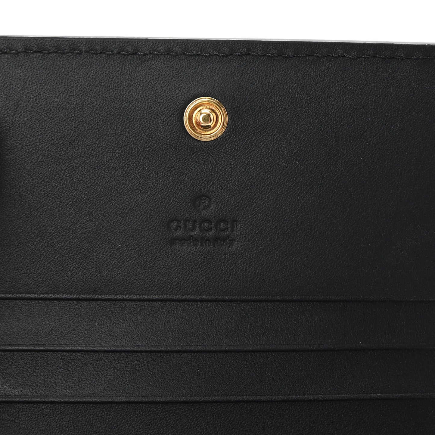 GG Supreme Monogram Bee Print Card Case