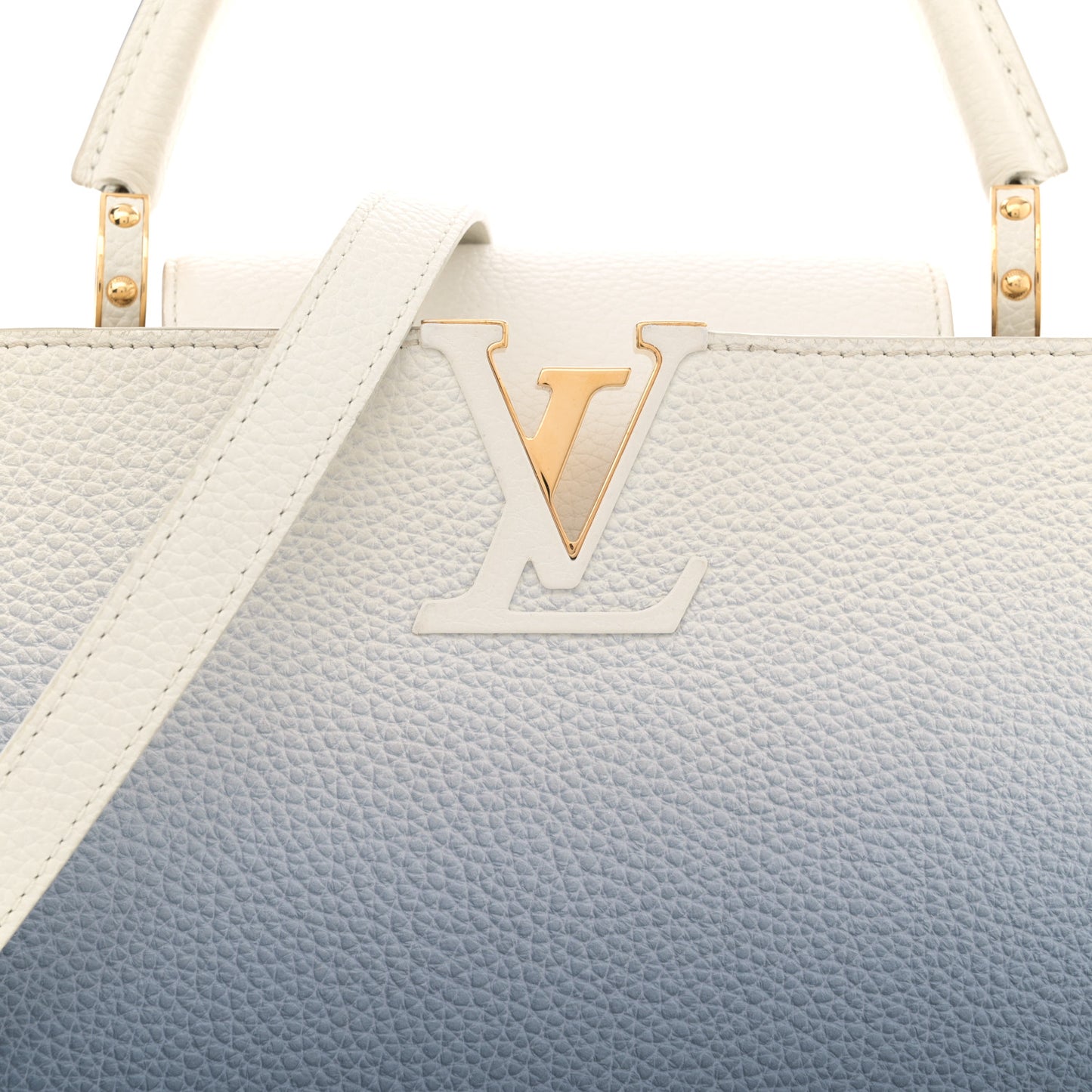 Taurillon Capucines PM Blue Marine