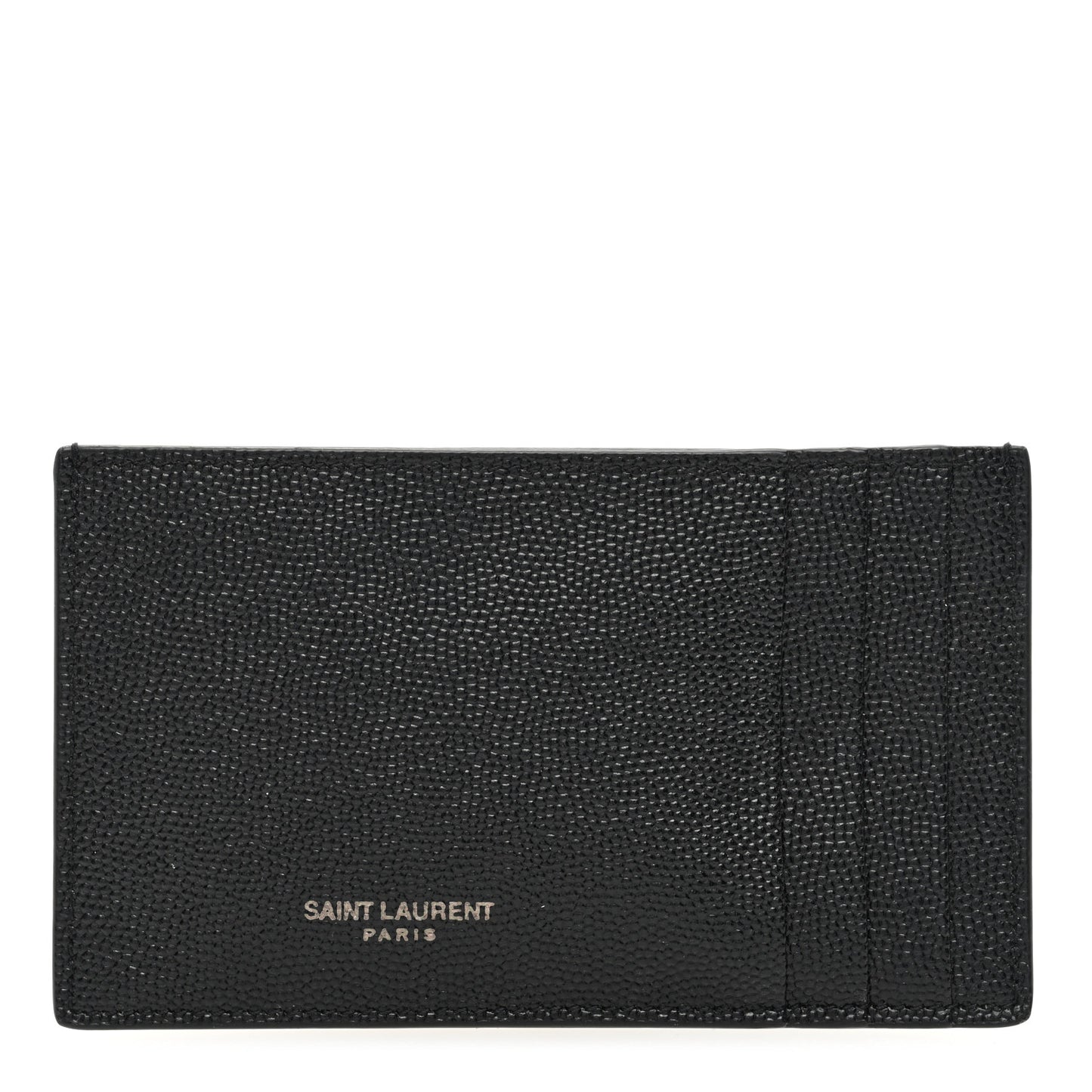 Grain De Poudre Calfskin Uptown Card Holder Black