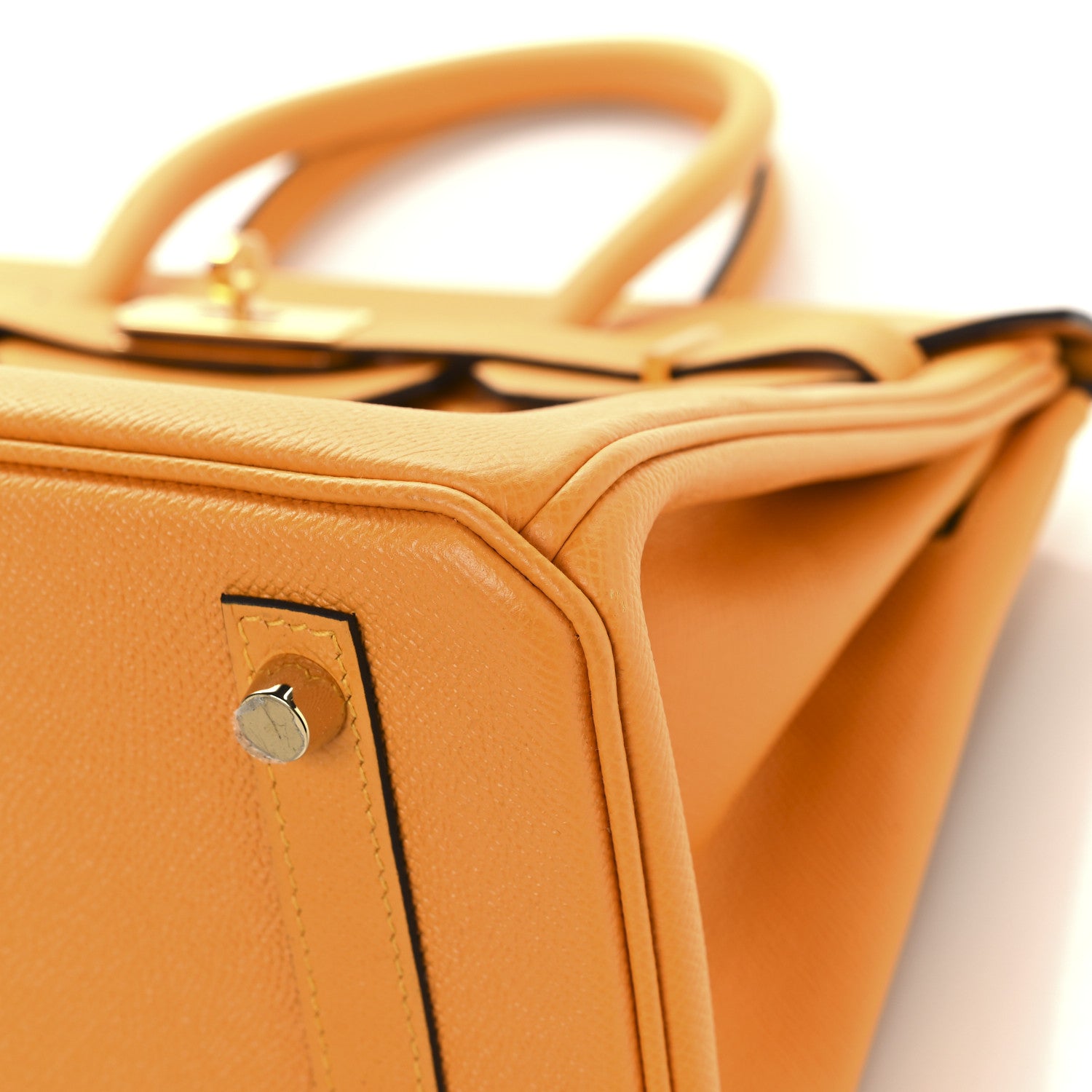 Hermes Epsom Horseshoe Birkin 30 Jaune D'Or 10 of 13