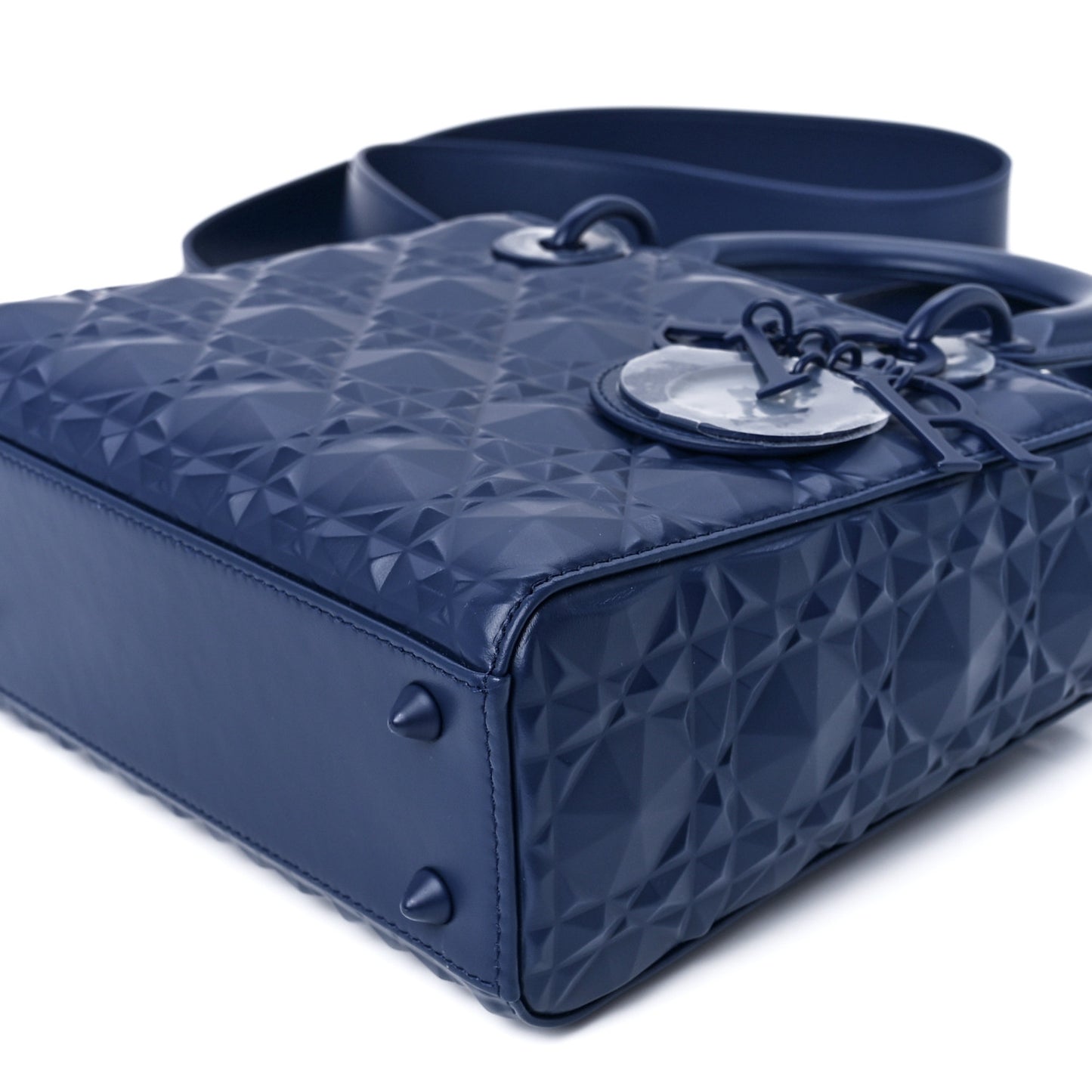 Calfskin Cannage Diamond Small My ABCDior Blue Royale