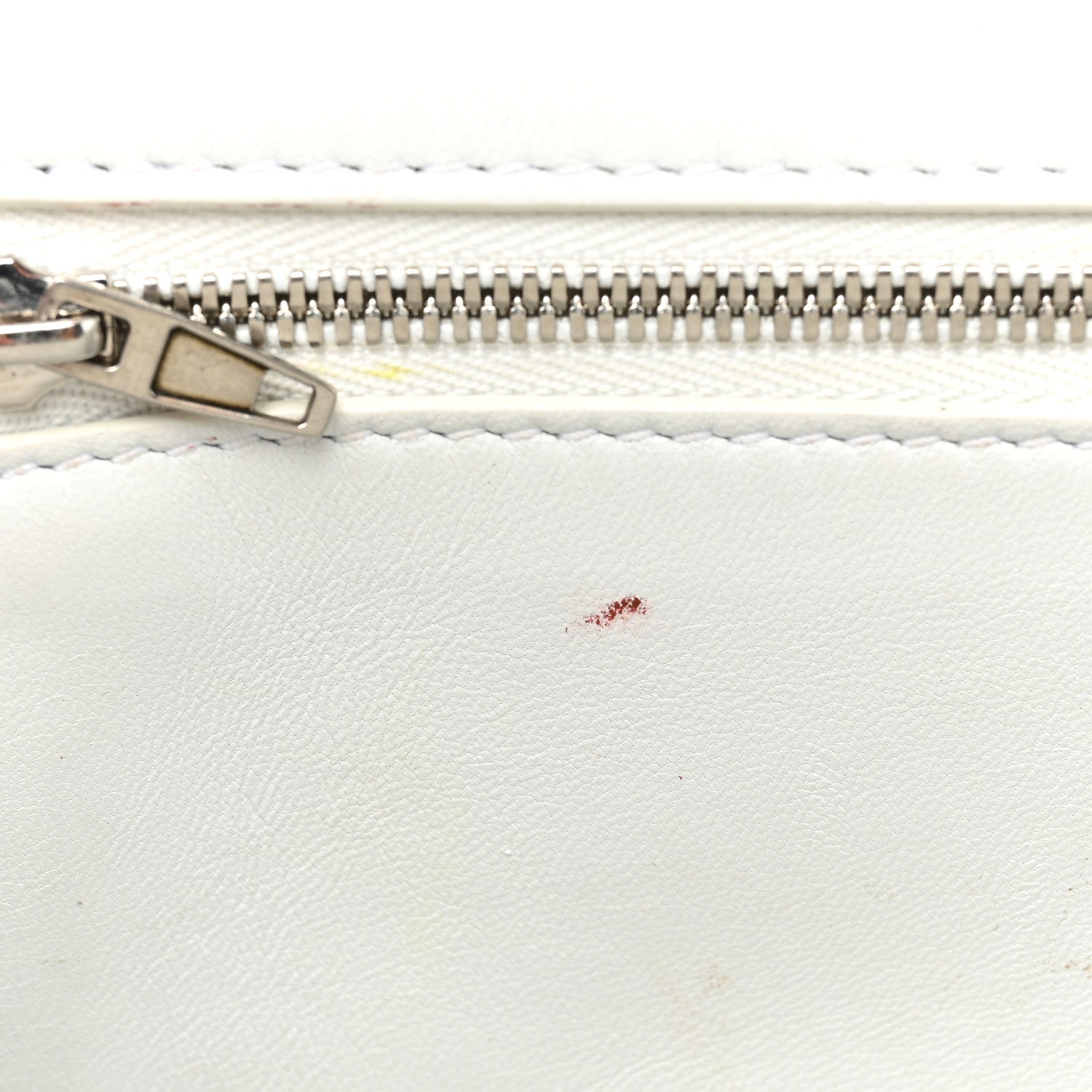 Balenciaga Matte Calfskin Snake Embossed Tonal B Small Hourglass Top Handle Bag Optic White 10 of 19