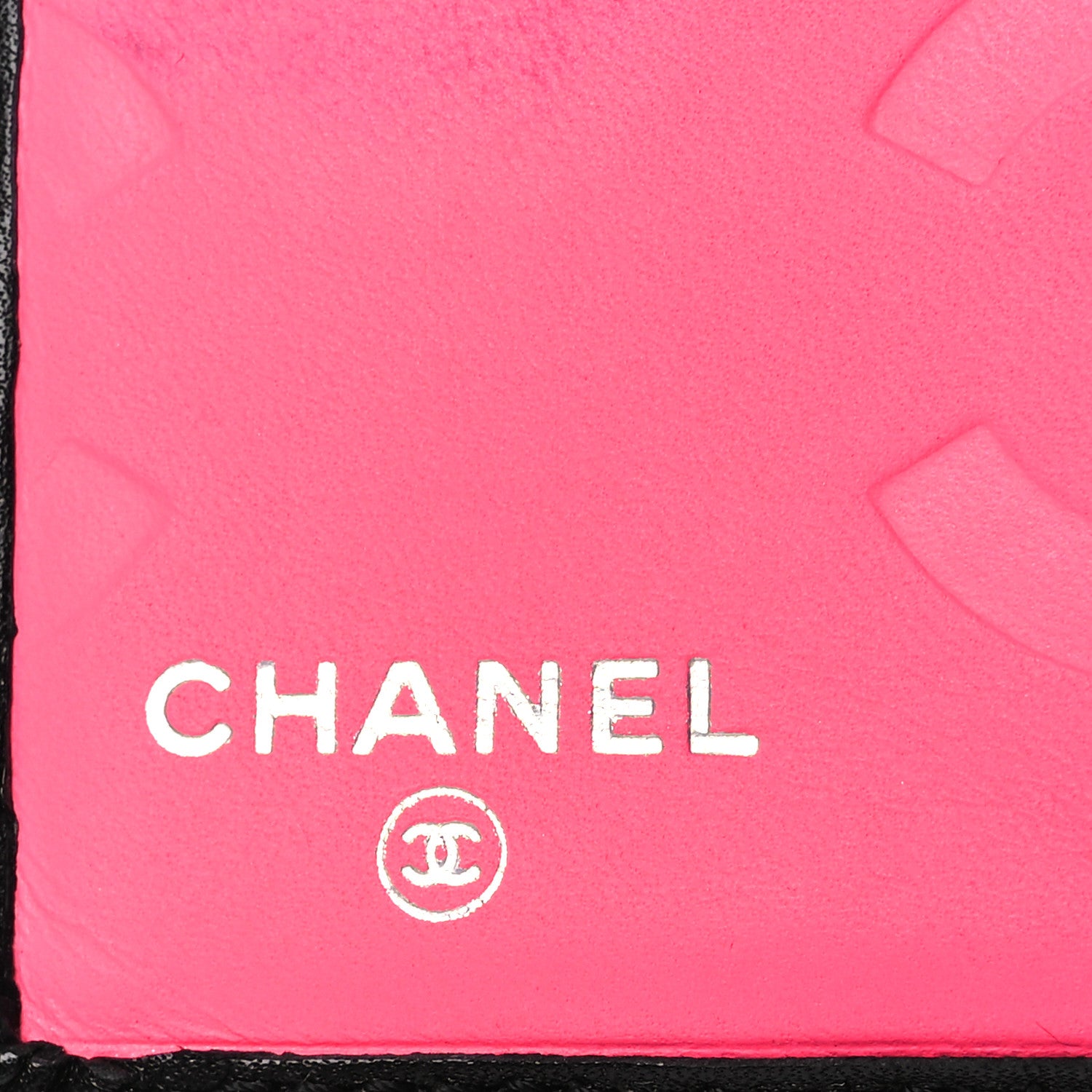 Chanel Calfskin Quilted Cambon Bi-fold Wallet Black White 7 of 10