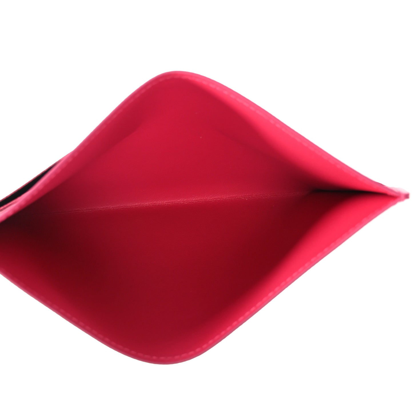 Calfskin Felicie Card Holder Insert Hot Pink