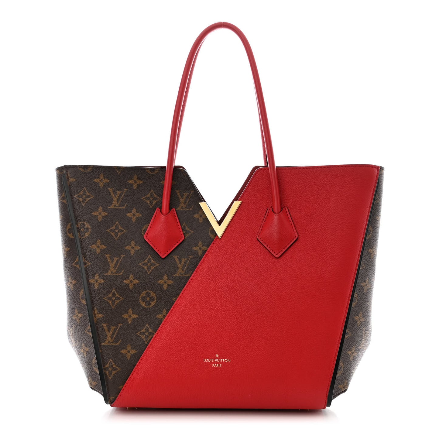 Calfskin Monogram Kimono Tote Cherry
