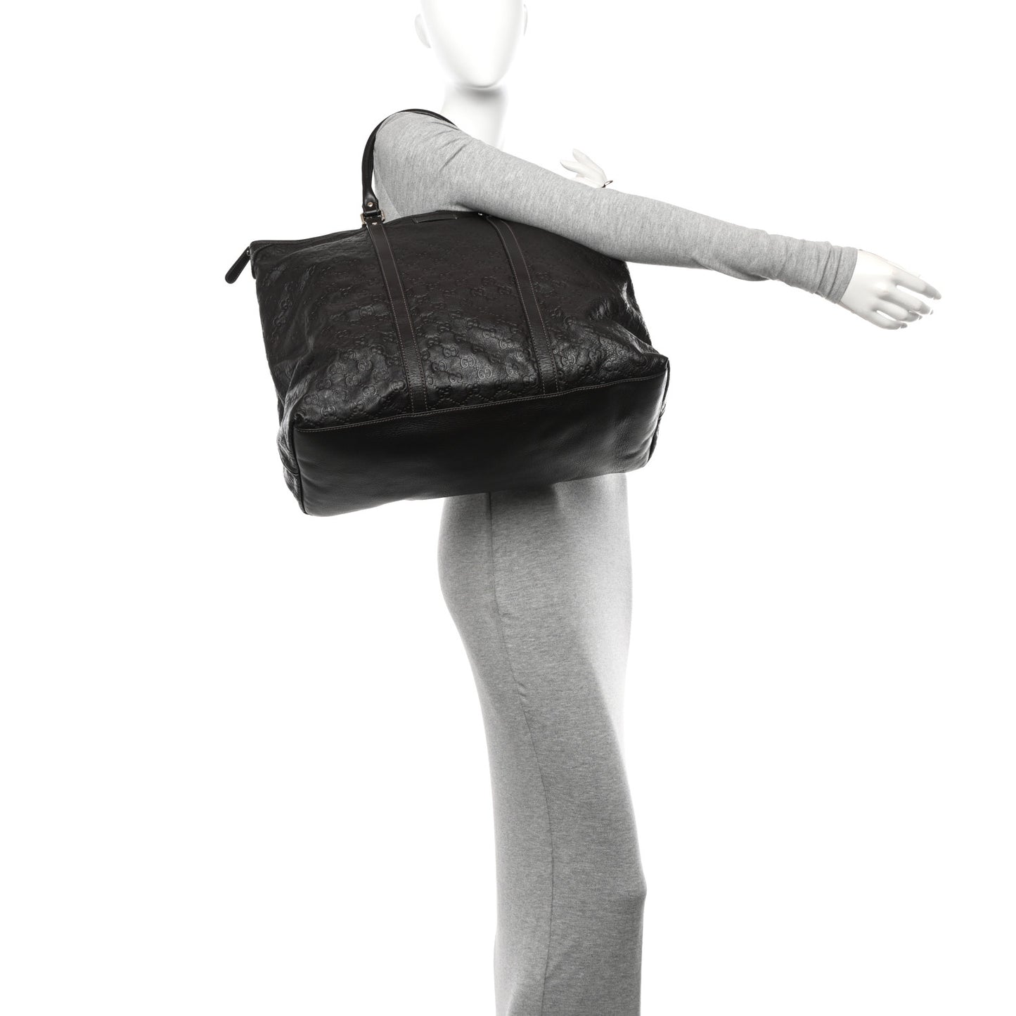 Guccissima Medium Joy Tote Bag Dark Brown