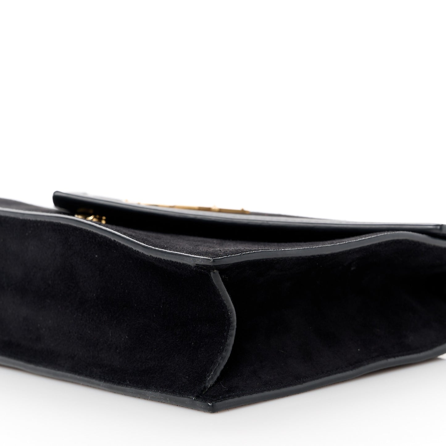 Suede Calfskin Monogram Le Sept Chain Bag Black