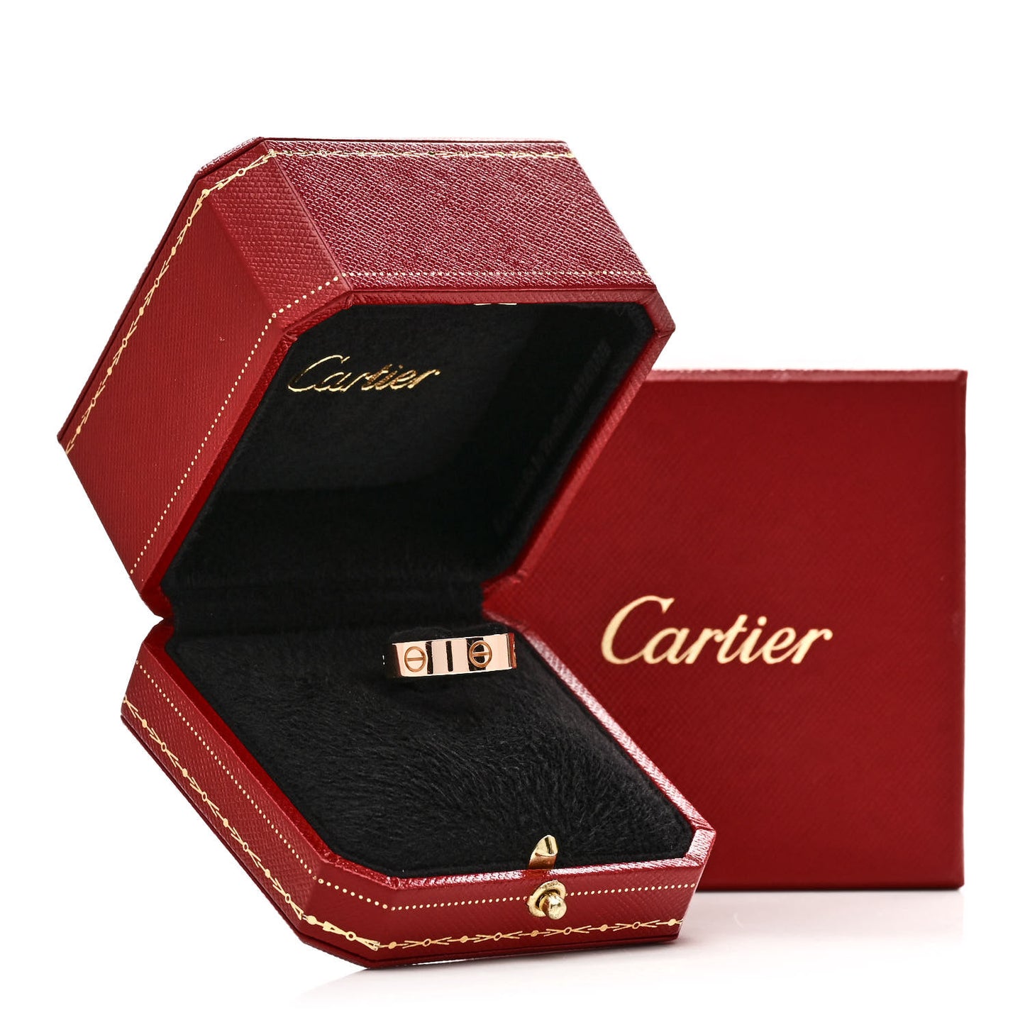 18K Pink Gold 5.5mm LOVE Ring 56 7.5