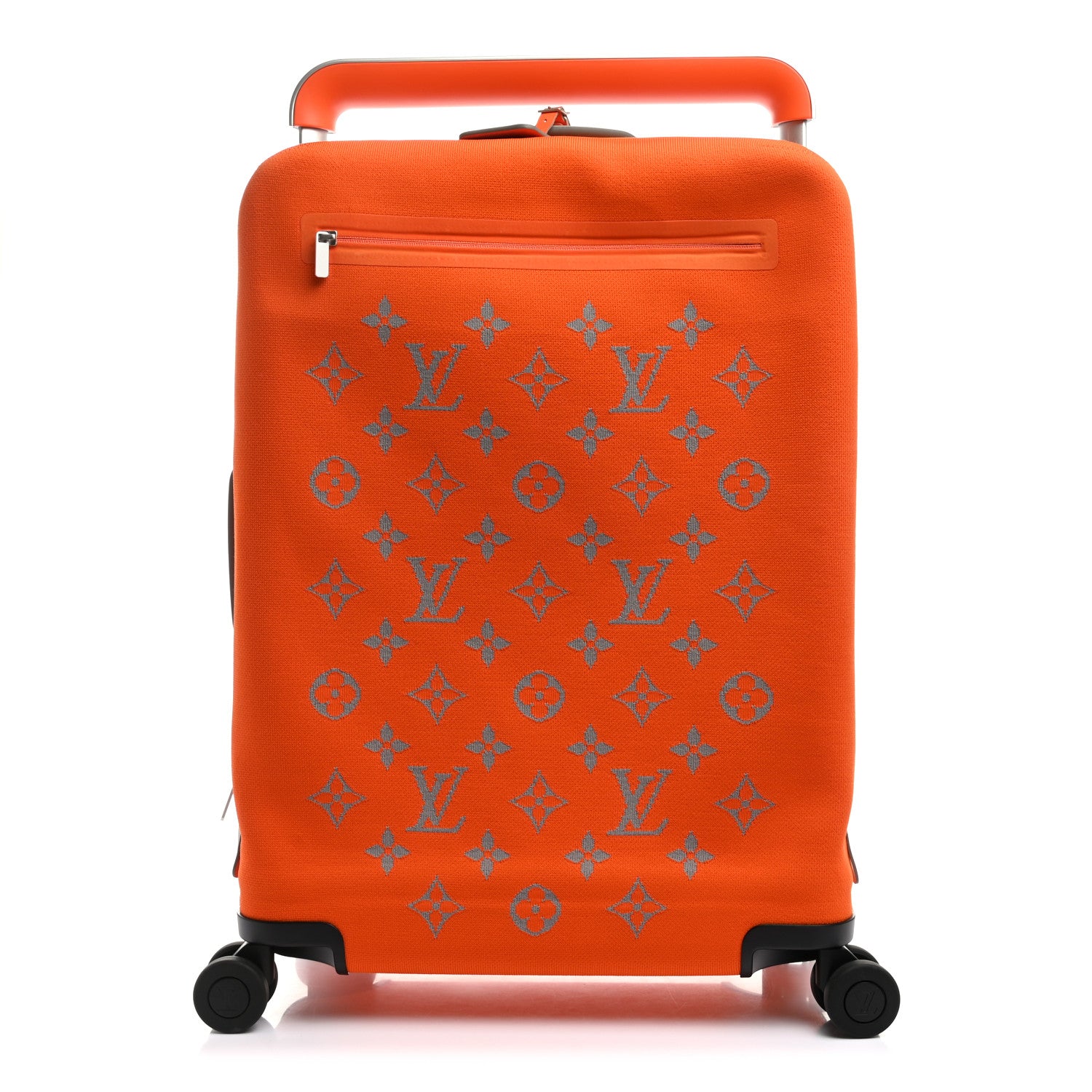 Louis Vuitton Knit Monogram Horizon Soft 55 Suitcase Orange