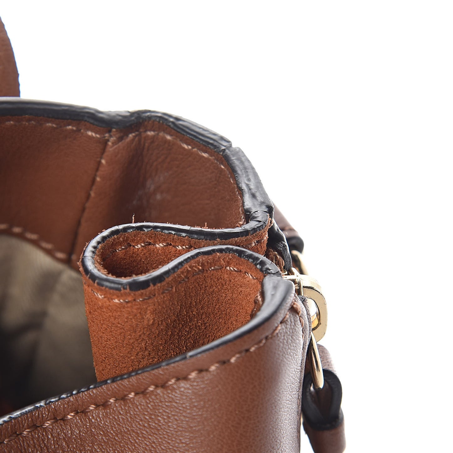Suede Calfskin Small Faye Backpack Tan