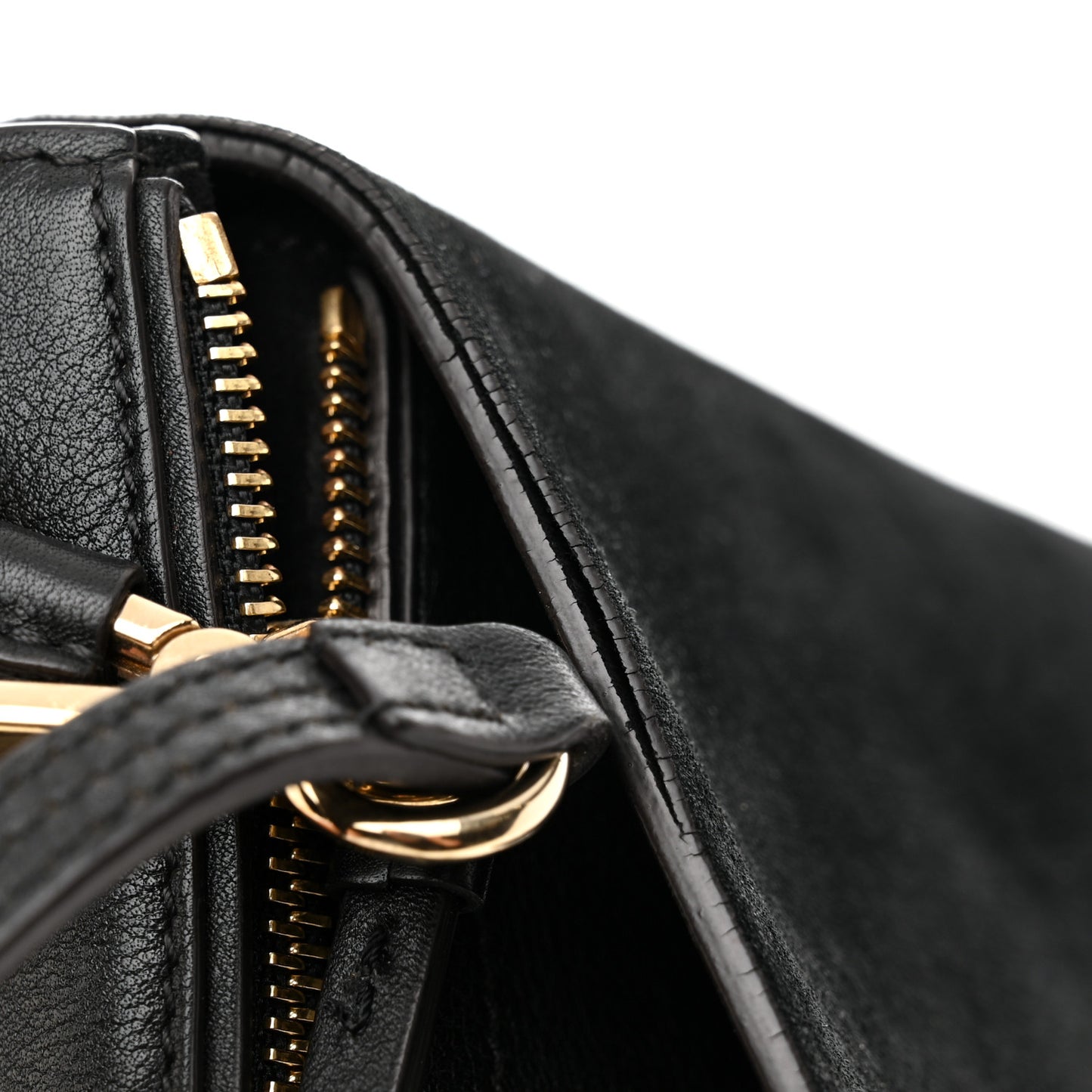 Suede Calfskin Small Faye Backpack Black