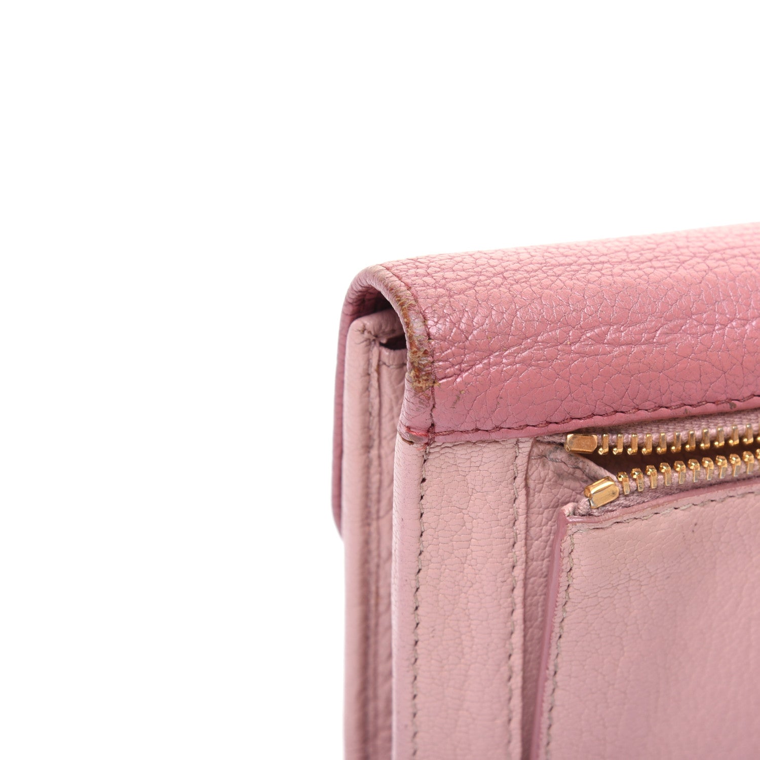 Miu Miu Goatskin Madras Bi-Color Continental Wallet Anticho Orchidea 22 of 26