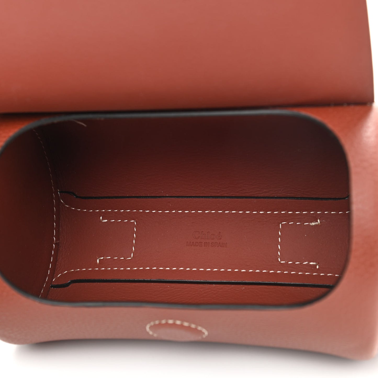 Small Grain Smooth Calfskin Mini Darryl Crossbody Sepia Brown