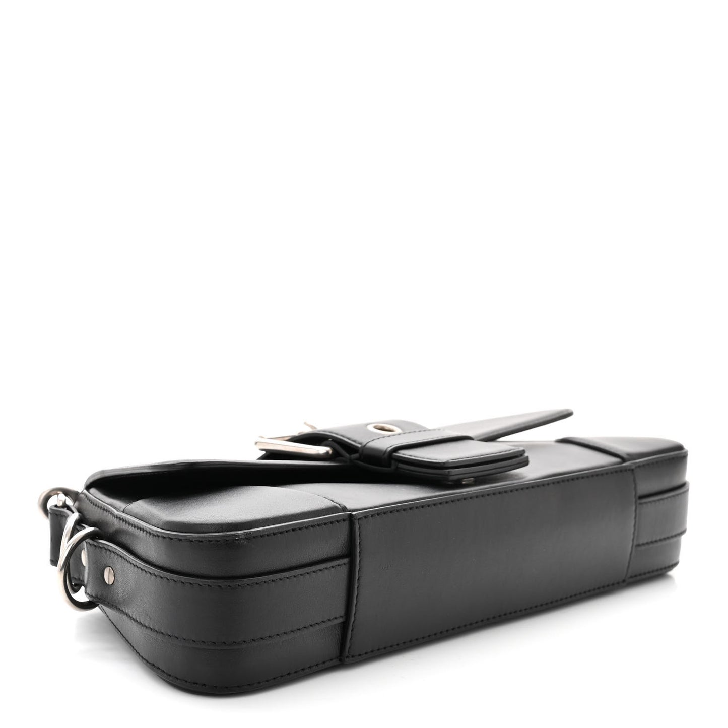 Smooth Calfskin Medium Lindsay Shoulder Bag Black