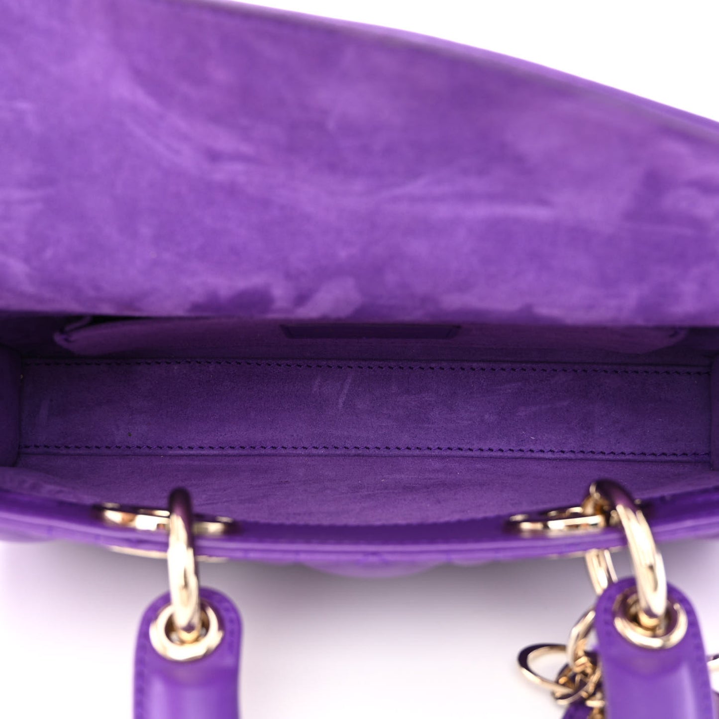 Lambskin Cannage Small Lady D-Joy Purple