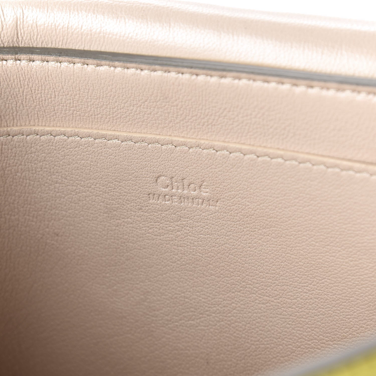 Chloe Nappa Medium Elle Chain Clutch Yellow 7 of 9